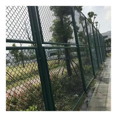 China Easily Assembled Factory Sale Low Carbon Steel Wire Diamond Shape Stadium Fence Chain Link Fence Wire For Sale for sale