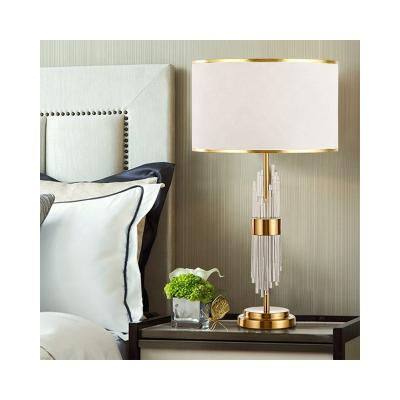 China Modern manufacturers direct modern light luxury indoor crystal table lamp table lamp hot custom sales for sale