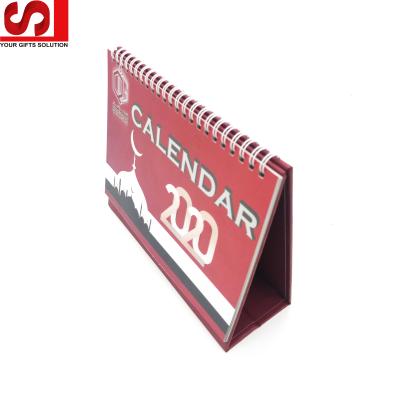 China 100% Eco-Friendly 2020 Custom Design Promotional Gifts Spiral Calendar Planner Calendar Paper Calendar for sale