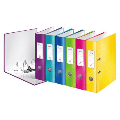 China Office or school desk use wholesaler customized pp cover 3inch A4 clip file paper folder size lever arch file for sale