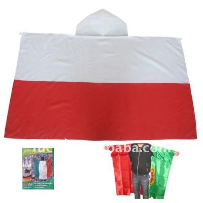 China FLYING Polyester Body Cover Flag With Hat In Poland Flag Design for sale