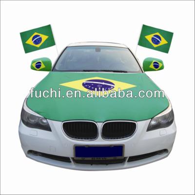 China Brazil Rearview Mirror Flag Car Mirror Cover FLYING Flag For 2014 World Cup for sale