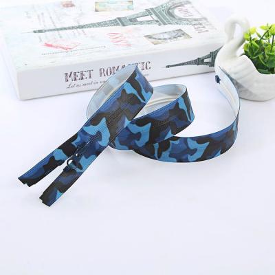 China Wholesale Camouflage Waterproof 7# Invisible Raincoat Zipper for sale