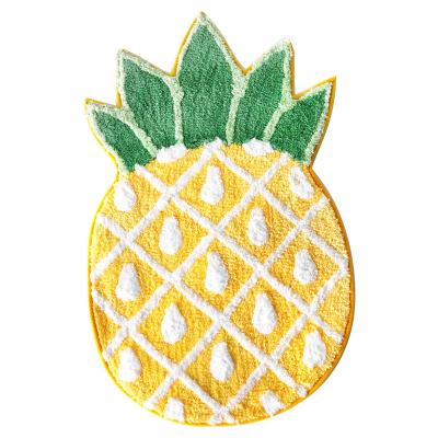 China Wholesale Custom Washable 3D Fruit Pattern Embellished Modern Design Cute Blanket Bath Mat Customized Logo Rugs And Carpets for sale