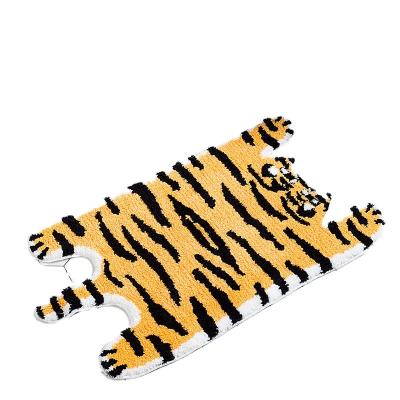 China 3d Tiger Rugs Handmade Carpet And Washable Wholesale Custom Animal Shape Blanket for sale