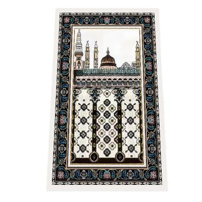 China Hot Selling Thick Washable Printed Washable Anti-Slip Islamic Turkey Prayer Rug With Memory Foam for sale