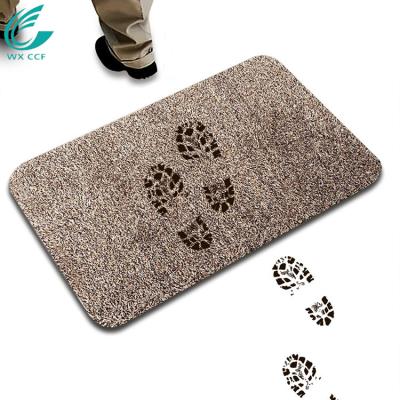 China Waterproof Luxury Microfiber Cotton Material Foot Magic Mat Absorb Mud Door Mat for sale