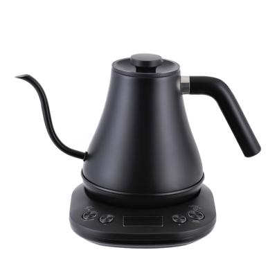 China 360 Degree Basic Stainless Steel Gooseneck Rotary Kettle Wholesale Electric Teapot for Kitchen or Office for sale