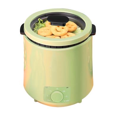 China Immersion Element Provides Quick Preheat Mini Invention Patented Manual Mini No Oil Air Deep Fryer With Visible Window for sale