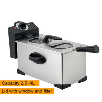 China Immersion element provides deep fryer rapid preheat capability: 2.5L/3L/3.5L/4L steel or enamel inner pot variable temperature control to 190 C for sale