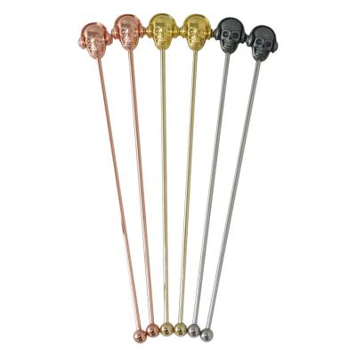 China Amazon Success Viable 304 Stainless Steel Cocktail Stirring Stick Bar Spoon Bar Accessories Swizzling Stick for sale