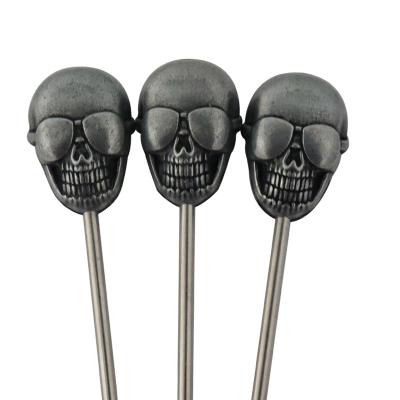 China Sustainable Metal 304 Stainless Steel Cocktail Stirrer Fruit Picks for sale