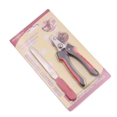 China Stocked Pet Nail Clippers Cutter Scissors Set Stainless Steel Professional Grooming Dog Nail Clippers Clippers for sale