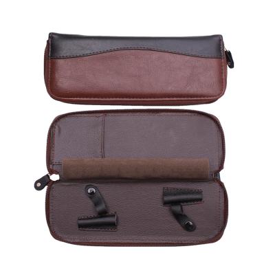 China Protect Scissors Hair Cutting Scissors Case / Bag Wholesale Barber Scissors Leather Bag Hair Scissors Case for sale