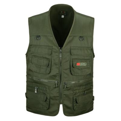 China Durable Travel Sports Vests Multi-pockets Men Outdoors Work Fishing Photographer Vest , Slim Fit for sale