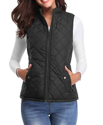 China Sustainable 2021 Women Custom Lightweight Stripper Down Vest Jacket Sleeveless Padded Padded Coat for sale