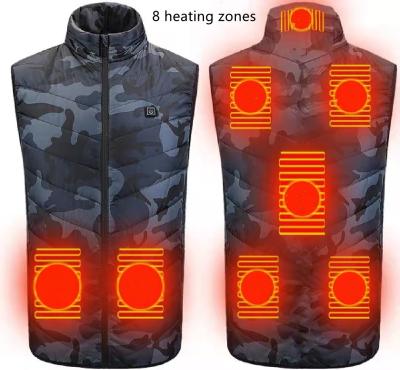 China Printed Smart USB QUICK DRY Rechargeable Unisex Winter Warm Heated Vest for sale