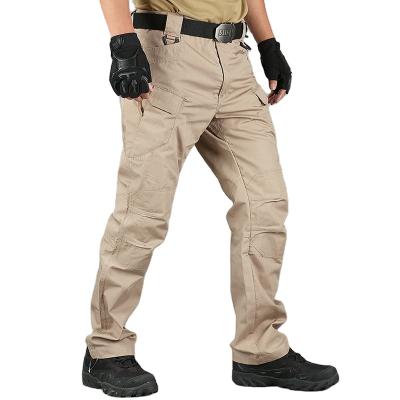 China Anti-Wrinkle Mens Tactical Pants Cargo Rip Stop Rise Pants Outdoor Water Repellent Work Trousers for sale