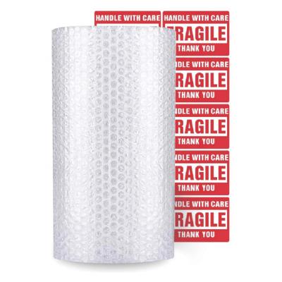 China 12inch X 36 Feet Promotional Good Quality Protective Bubble Roll Cushion Clear Bubble Wrap Custom Size Color Bubble for sale