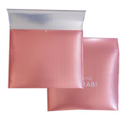 China Best Selling Cosmetic Courier Holographic Bubble Bag For Cosmetic Apparel Packing Express Bubble Bag for sale