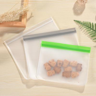 China Recyclable Reusable Storage Bags, Reusable Sandwich Bags, Leak-Proof Eco-Friendly Silicon Food Packaging Freezer Ziplock Bag. for sale