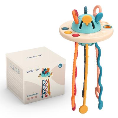 China Intelligence Baby Educational Toys Montessori Developing Sensory Toy 1-3 Years Old Silicone Pull String Grind Teeth Education Toys For Babies For 12 Months for sale