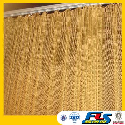 China Plain Weave Aluminum Metal Chain Curtains , Fireplace Chain Curtain for sale