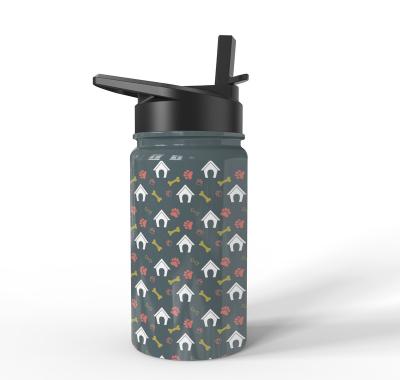 China PORTABLE Wholesale Popular Reusable Insulate Stainless Steel Water Bottle Wide Mouth Bottle for School with Spout Lid for sale