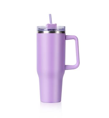 China PORTABLE Hot Sale Wholesale 40oz 50oz Double Wall Tumbler Thermal Vacuum Coffee Mug Leak Proof Lid Tumbler for sale