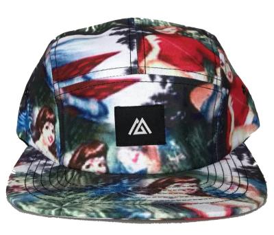 China COMMON Customize High Quality 5 Panel Camper 5 Panel Printed Snapback Caps Manufacturer Camper Woven Label Hat Snapback Caps Printing Wome Hat for sale