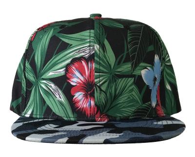 China JOINT Custom Sewing Tapes Print Hat Hawaiian Print Hat With 3d Print Snapback Caps Hats for sale