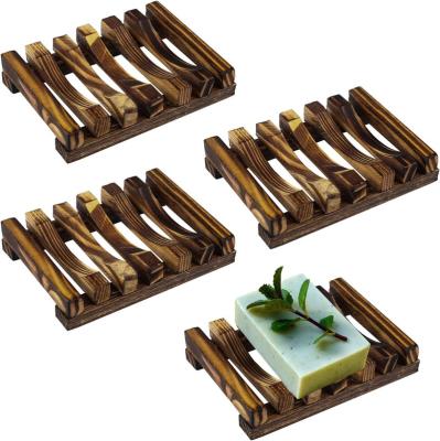 China Soap Dry Easy Portable Cork Soap Dish Wooden Soap Box Tray Holder Container With Drain For Bathroom Kitchen Sink for sale