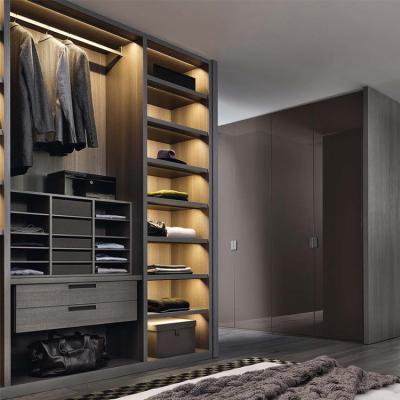 China Adjustable Modern Bedroom Furniture Wooden MDF (Other) Clothes Wardrobe With Accessories for sale