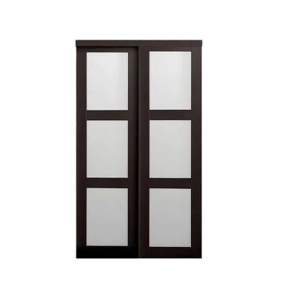 China Interior door waterproof thermal aluminum frameless silent glass break sliding doors for home for sale