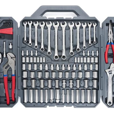 China Tool Kit 186 Pieces Car Socket Wrench Ratchet Set Tool Box DIY Repair Tool Kit Base Set Repairs Tool Kit for sale