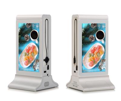 China Indoor Double Sides 7 Inch Tabletop Advertising Digital Display Screen For Restaurant Hotel Cafe Bank for sale