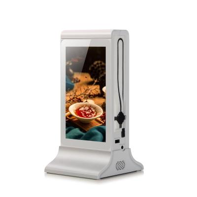 China Indoor Patent Design 7 Inch LCD Table Advertising Display Advertising Player For Restaurant for sale