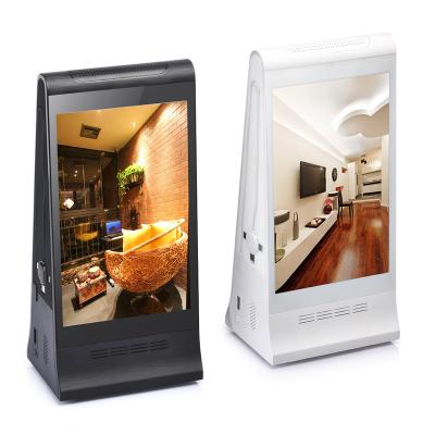 China FYD-868PX Semi-outdoor Two Sides 8 Inch Touch Screen Cloud Based Android Table Advertising Screen for sale