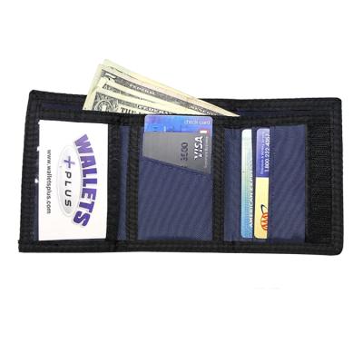 China Wholesale trifld fabric nylon wallet waterproof with custom logo for sale