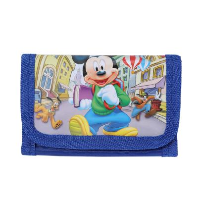 China Waterproof cheap promotional paper tape magic kids printing teen mini wallet with cartoon characters for sale