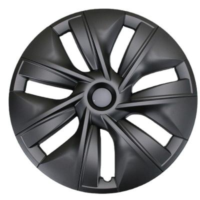 China AccessoriesFor Tesla Model Y Auto Tesla Model Y Decoration Dark Cover KnightWheels ABS Wheel Center Cover 19 Inch Wheel Center Cap for sale