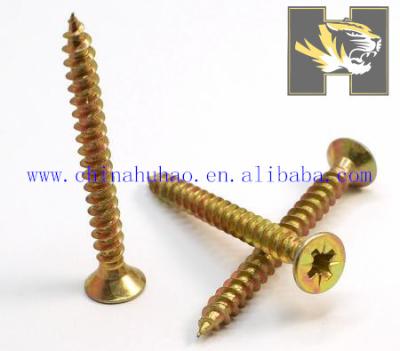 China C1022 C1022 Galvanized Yellow Zinc Aster Drive Chipboard Screws for sale