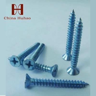 China Metal fixing carbon steel 22 a self-tapping screw white galvanized huhao fabricated for sale