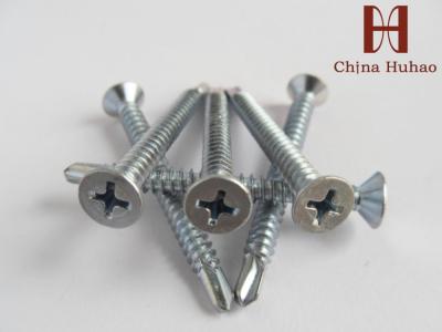 China C1022 DIN 7054 Carbon Steel Countersunk Head Galvanized Self Drilling Screw for sale