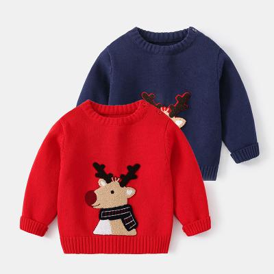 China Kids Christmas Novelty Holiday Jacquard Anti-Shrink Sweater for sale