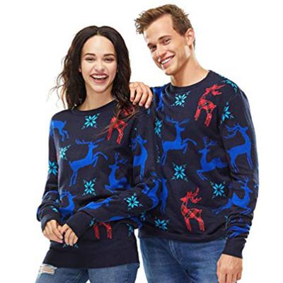 China Men Vintage Christmas Ng Slevve Jacquard Breathable Sweater for sale