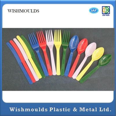 China Multi Cavity Plastic Injection Moulding Products For Disposable Plastic Fork for sale