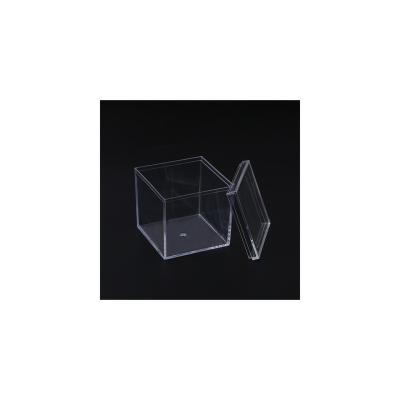 China Modern Customized Square Transparent Box 5.5CM Plastic Bead Packaging Mud Foam Wedding Candy Box Candy Cookie Box for sale