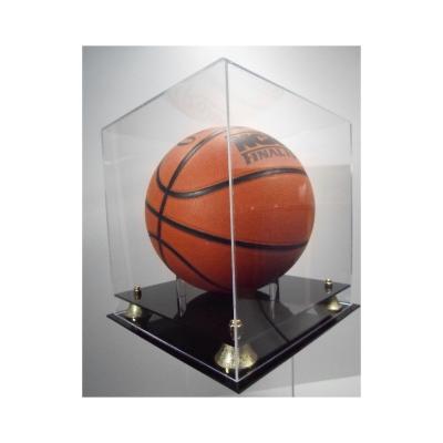 China Customized Modern Wall Mounted Acrylic Basketball Display Case Sports Display Box for sale