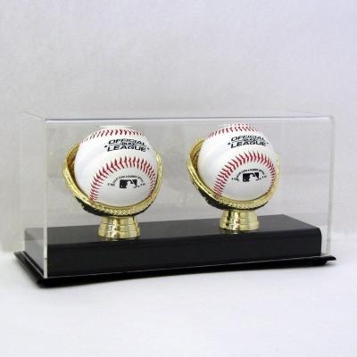 China Modern Customized Clear Plastic Acrylic Cube Baseball Showcase Dust Proof Collection Case For Baseball for sale